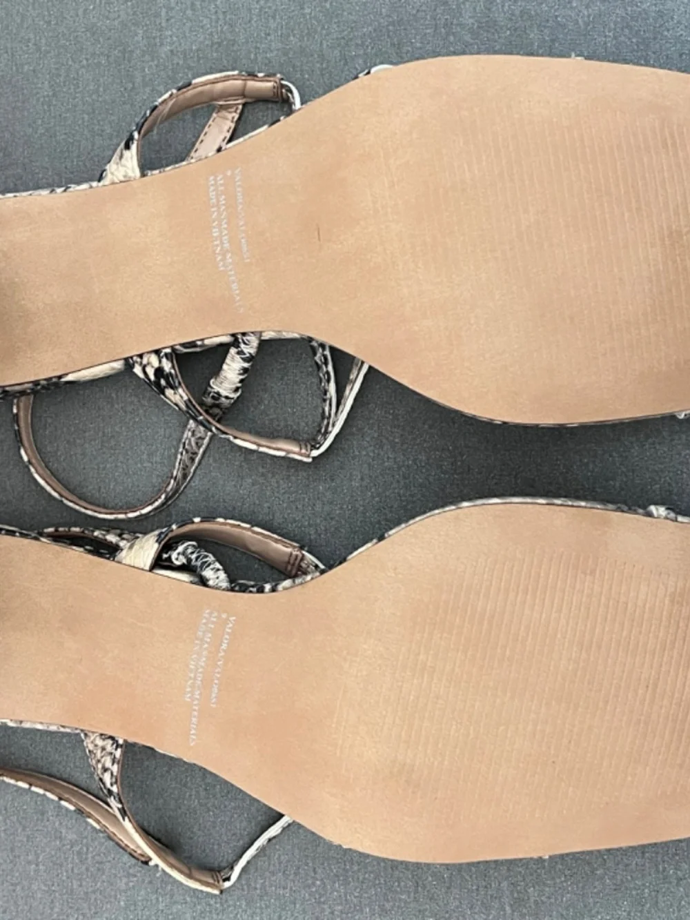 Steve Madden Women's Valora Strappy Sandals Snakeskin Print Size 9
